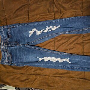 Distressed jeans